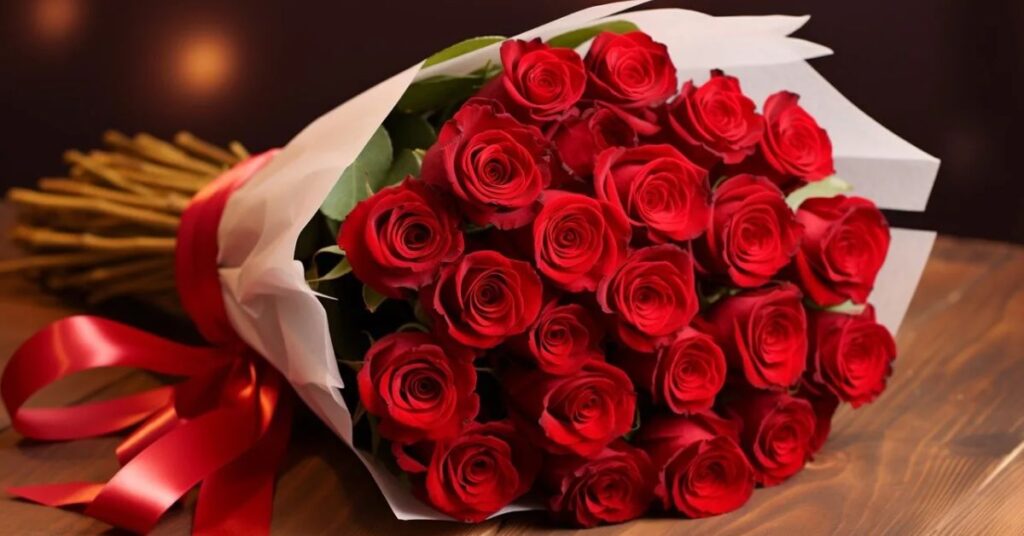 Red Roses as a Gift