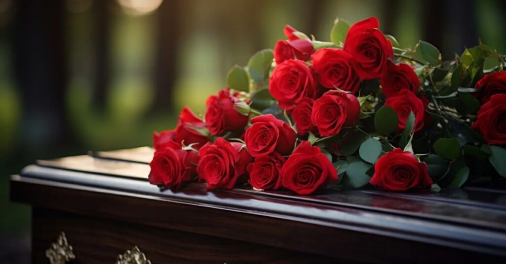 Red Roses at Funerals